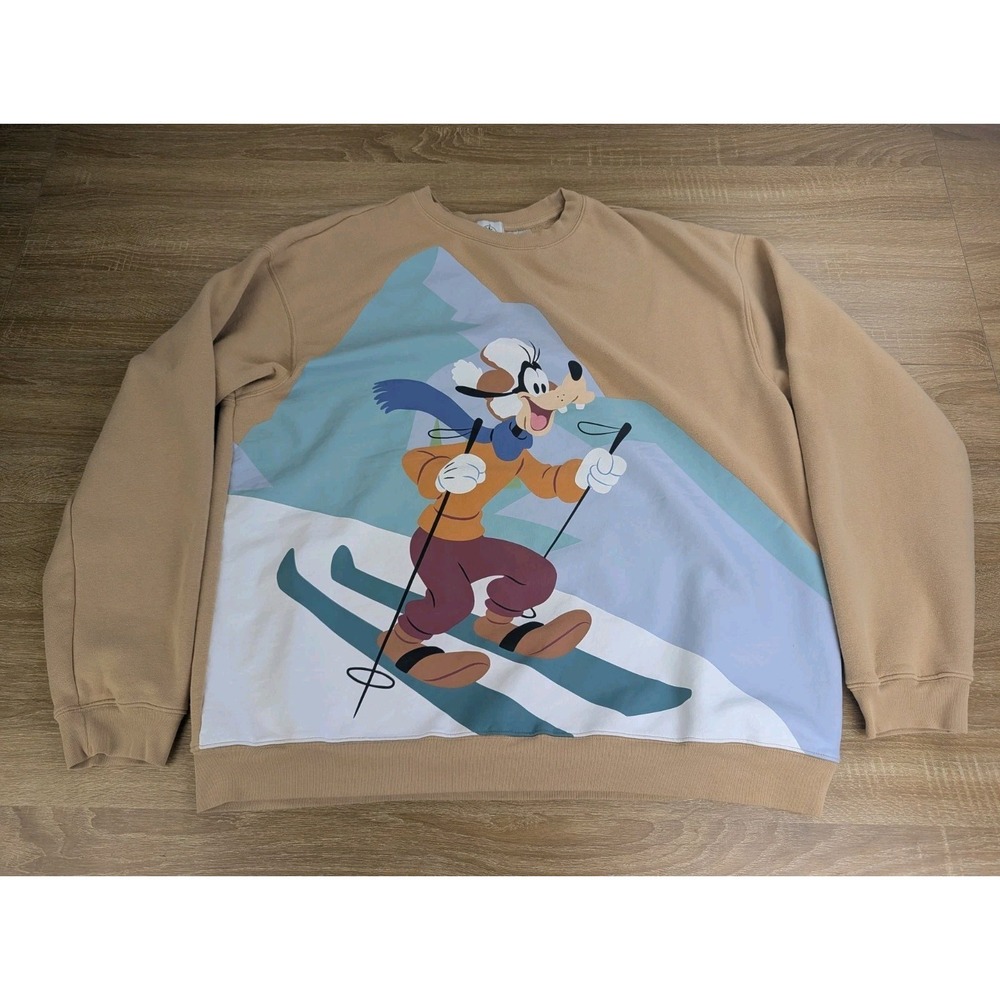 Disney Parks Goofy Holiday Homestead Pullover Sweatshirt Christmas XXL 2XL